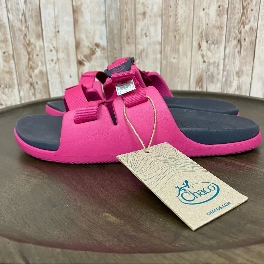 Chaco Chillos Kids Magenta Slide Sandals Size‎ 5